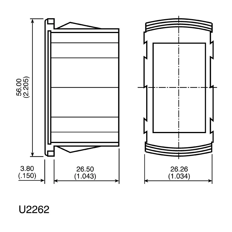APEM Rocker Switch Mounting Panel for KI, KL, KR, Mount Panel, UL, CE, CSA, U2262