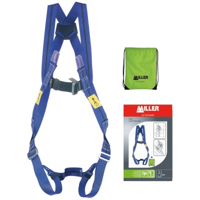 Honeywell Safety Harness Universal 100 kg Max, Adjustable Chest and Leg Straps Steel Fittings 1031440