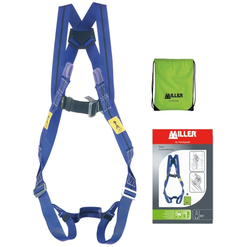 Honeywell Safety Harness Universal 100 kg Max, Adjustable Chest and Leg Straps Steel Fittings 1031440