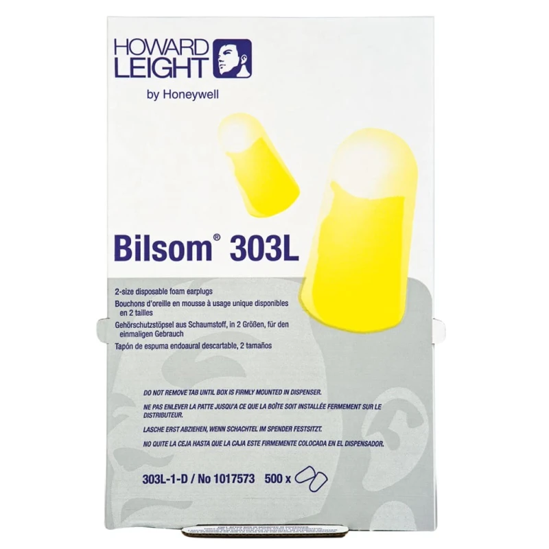 Honeywell Safety Disposable Earplugs, Uncorded, Polyurethane, Yellow, 33 dB SNR, 500 Pairs 1017573