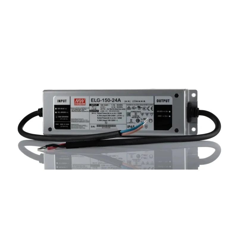 Mean Well LED Driver 24V 150W 900mA IP65 Dimmable with Potentiometer 