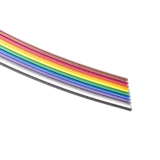 3M 3302 Series Ribbon Cable Flat, 1.27 mm Pitch, 10 Conductors, Stranded, 28AWG, Polyvinyl Chloride Jacket 3302-10 100FT