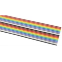3M 3302 Series Flat Cable, Stranded, 1.27 mm Pitch, 34 Conductors, 30.48 m Length, PVC Multicolour Jacket, 300V 3302-34 100FT