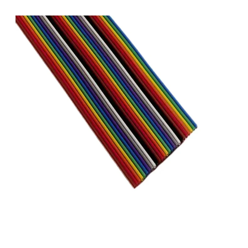 3M 3302 Series Flat Cable, Stranded, 1.27 mm Pitch, 34 Conductors, 30.48 m Length, PVC Multicolour Jacket, 300V 3302-34 100FT