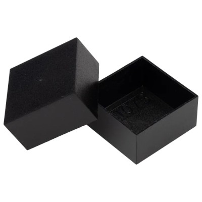 CamdenBoss Black ABS Potting Box with Lid, 40mm x 40mm x 20mm, IP30/IP40, RTM107-BLK