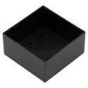 CamdenBoss Black ABS Potting Box with Lid, 40mm x 40mm x 20mm, IP30/IP40, RTM107-BLK