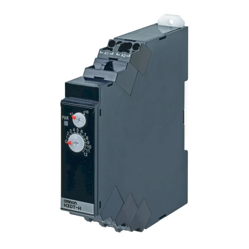 Omron DIN Rail Timer Relay 2-Contact SPDT Power-Off Delay 100–120VAC, 240VDC, 1–120s H3DT