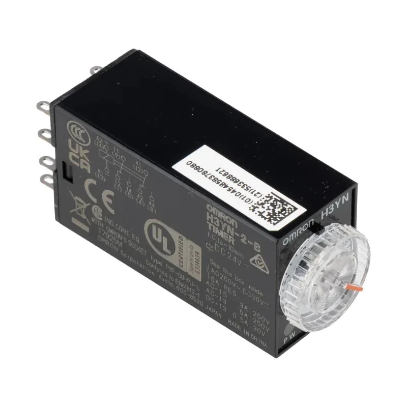 Omron Panel Timer Relay 24V AC/DC, Multifunction, DPDT, 4-Contact, 0.1 s to 10 min, IP40 H3YN