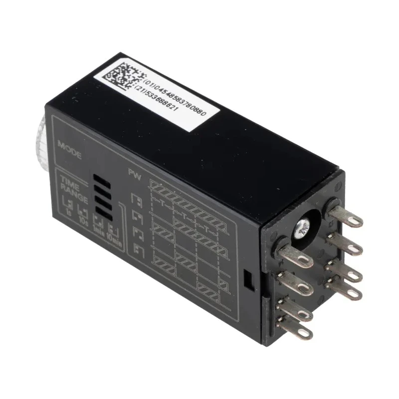 Omron Panel Timer Relay 24V AC/DC, Multifunction, DPDT, 4-Contact, 0.1 s to 10 min, IP40 H3YN