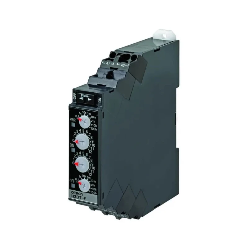 Omron DIN Rail Timer Relay, SPDT, 2 Contacts, 24–240V AC/DC, 250V AC, 5A, 0.1 s–1200 h H3DT