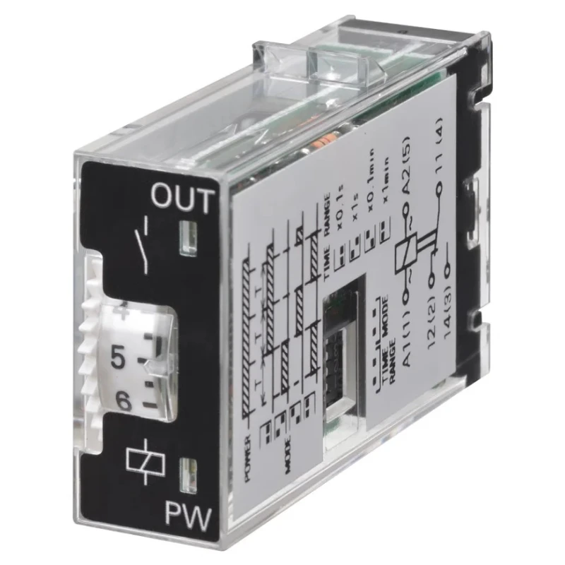 Omron Panel Timer Relay 12V AC/DC, Multifunction, DPST, 2 Contacts H3RN