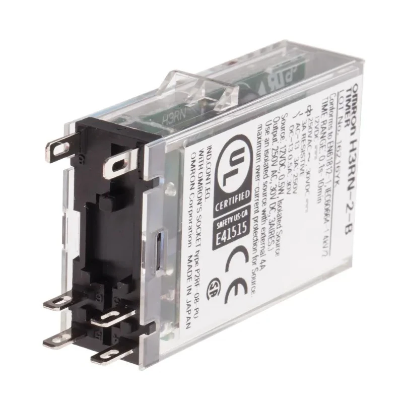 Omron Panel Timer Relay 12V AC/DC, Multifunction, DPST, 2 Contacts H3RN