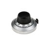 Vishay Potentiometer Knob, 46 mm Diameter, Silver, Circular, For 6.35 mm Shaft, Vernier Scale, Model 21A11B10
