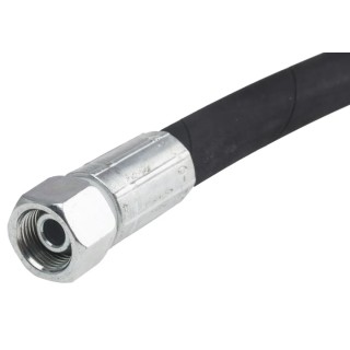 RS PRO Synthetic Rubber Hydraulic Hose Assembly 656mm, 275 bar, Female-Female Threaded, Steel Reinforced 110-2012