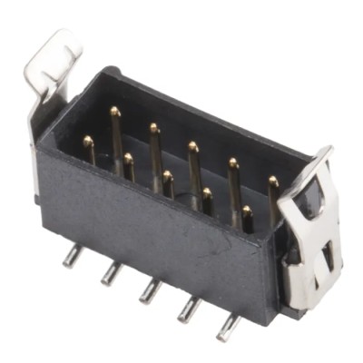 HARWIN Datamate L-Tek Series Right Angle Surface PCB Header, 10 Contacts, Shrouded, 2 mm Pitch, 2 Row, 3A, 120V, M80-8281042