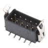 HARWIN Datamate L-Tek Series Right Angle Surface PCB Header, 10 Contacts, Shrouded, 2 mm Pitch, 2 Row, 3A, 120V, M80-8281042