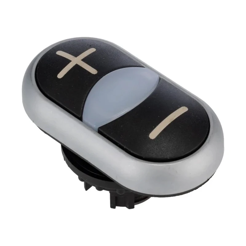 Eaton RMQ Titan M22 Series Momentary Push Button Switch, Double Black, 22 mm Cutout, IP67, IP69K, IP66 218145 M22-DDL-S-X4/X5
