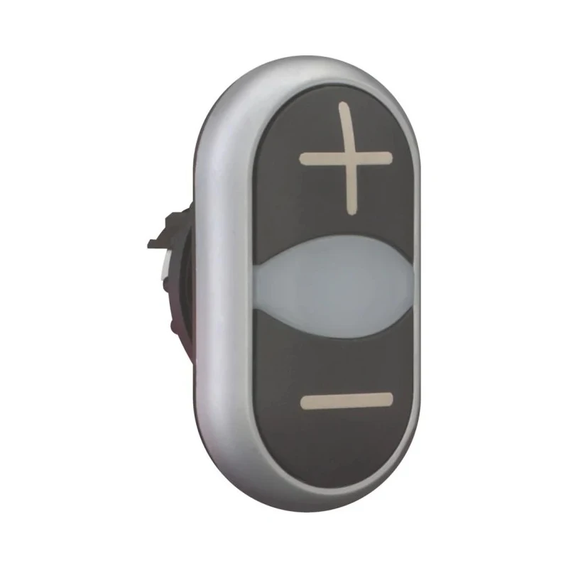 Eaton RMQ Titan M22 Series Momentary Push Button Switch, Double Black, 22 mm Cutout, IP67, IP69K, IP66 218145 M22-DDL-S-X4/X5