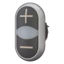 Eaton RMQ Titan M22 Series Momentary Push Button Switch, Double Black, 22 mm Cutout, IP67, IP69K, IP66 218145 M22-DDL-S-X4/X5