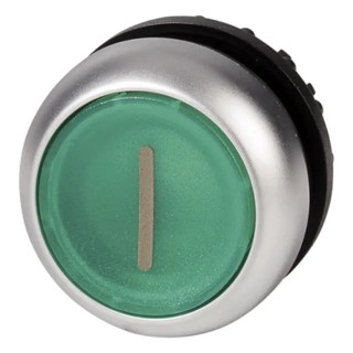 Eaton RMQ Titan M22 Series Green Momentary Push Button Switch, 22 mm Cutout, Illuminated, IP69/IP67/IP66 216938 M22-DL-G-X1