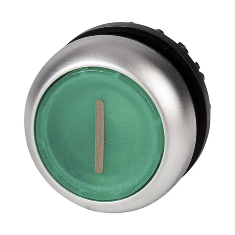 Eaton RMQ Titan M22 Series Green Momentary Push Button Switch, 22 mm Cutout, Illuminated, IP69/IP67/IP66 216938 M22-DL-G-X1