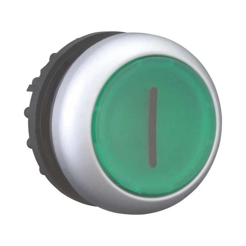 Eaton RMQ Titan M22 Series Green Momentary Push Button Switch, 22 mm Cutout, Illuminated, IP69/IP67/IP66 216938 M22-DL-G-X1