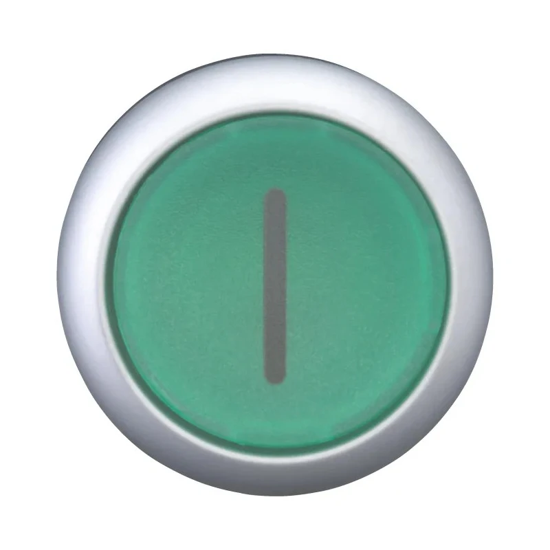 Eaton RMQ Titan M22 Series Green Momentary Push Button Switch, 22 mm Cutout, Illuminated, IP69/IP67/IP66 216938 M22-DL-G-X1