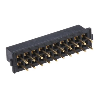 HARWIN M80 Series Straight Through Hole PCB Socket, 20-Contact, 2 Row, 2 mm Pitch, Solder, 120V, 12A, Gold M80-8502045