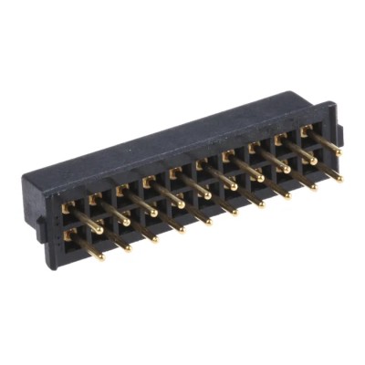 HARWIN M80 Series Straight Through Hole PCB Socket, 20-Contact, 2 Row, 2 mm Pitch, Solder, 120V, 12A, Gold M80-8502045