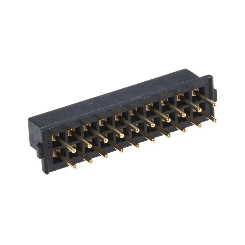 HARWIN M80 Series Straight Through Hole PCB Socket, 20-Contact, 2 Row, 2 mm Pitch, Solder, 120V, 12A, Gold M80-8502045