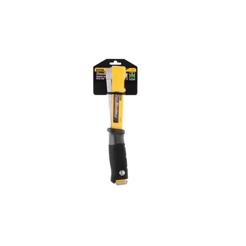 Stanley Full Strip Hammer Tacker Steel Body, Manual Fastening, Black/Yellow 0-PHT150