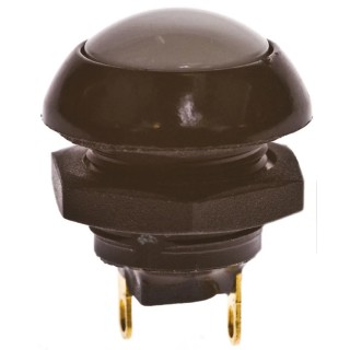 Otto P9 Series Momentary Push Button Switch, Panel Mount, SPDT, Grey LED, IP68, 28 V DC 115 V AC, 5A P9113128W