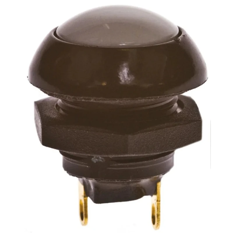 Otto P9 Series Momentary Push Button Switch, Panel Mount, SPDT, Grey LED, IP68, 28 V DC 115 V AC, 5A P9113128W