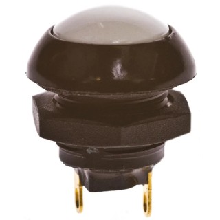 Otto Push Button Switch Momentary SPDT White LED Panel Mount IP68 28V DC 115V AC P9113129W