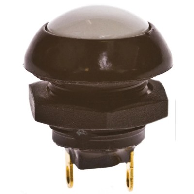 Otto Push Button Switch Momentary SPDT White LED Panel Mount IP68 28V DC 115V AC P9113129W