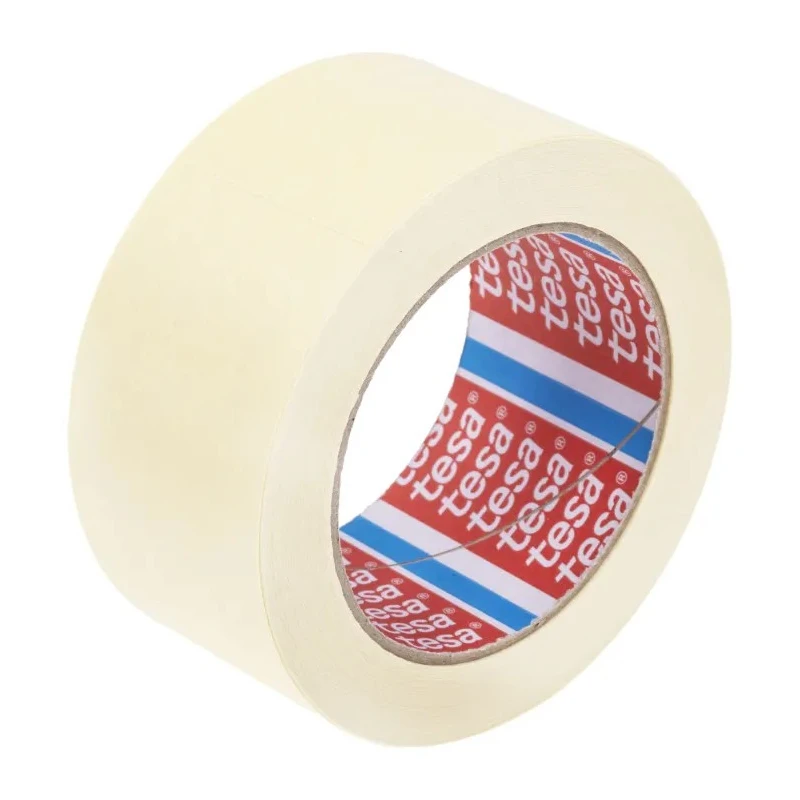 Tesa Professional Masking Tape 50mm x 50m, Paper Backing, Natural Rubber Adhesive, Beige 04323-00013-00