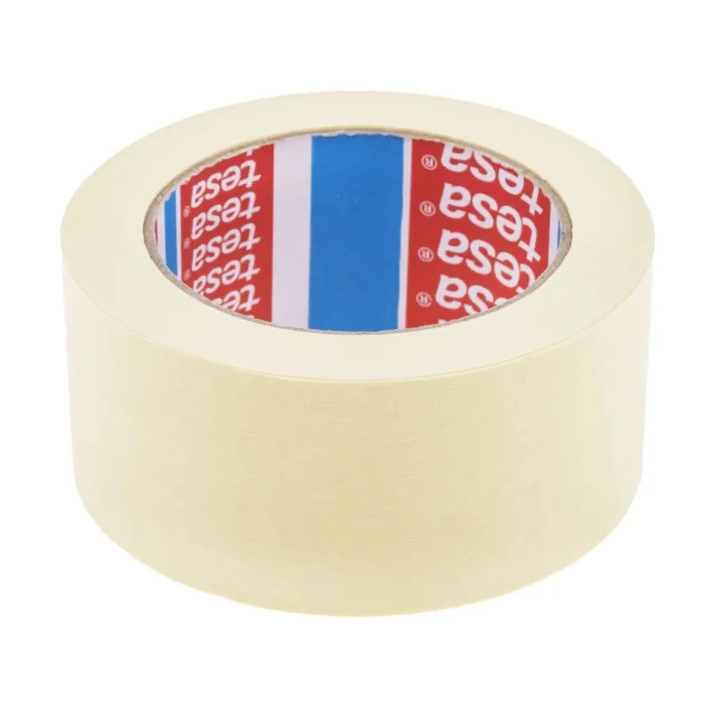 Tesa Professional Masking Tape 50mm x 50m, Paper Backing, Natural Rubber Adhesive, Beige 04323-00013-00