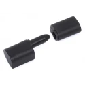 RS PRO Matt Thermoplastic Barrel Hinge with Lift Off Pin, Screw Fixing, 62 mm x 22 mm x 17 mm 110-4571