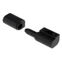 RS PRO Matt Thermoplastic Barrel Hinge with Lift Off Pin, Screw Fixing, 62 mm x 22 mm x 17 mm 110-4571