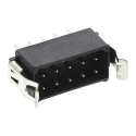 HARWIN Datamate L-Tek Series Straight Through Hole PCB Header, 10 Contacts, 2 mm Pitch, 2 Rows, Shrouded, 120V M80-8531042