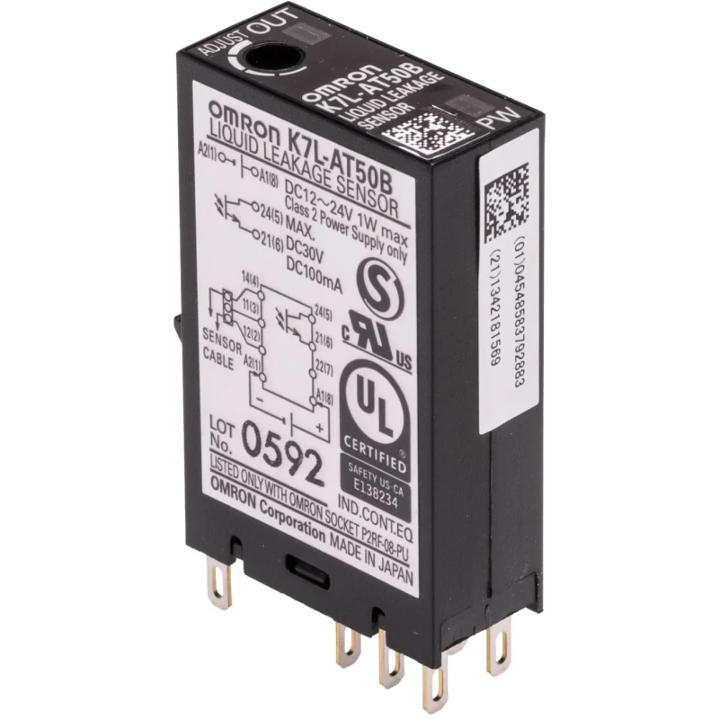 Omron Liquid Leak Sensor DIN Rail 1 Input 24V DC PNP/NPN K7L-AT50B