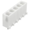 TE Connectivity Universal MATE-N-LOK Series PCB Socket, 5 Contacts, 1 Row, 19A, 600V, 6.35mm Pitch, Through Hole 640901-1