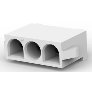 TE Connectivity Universal MATE-N-LOK Series PCB Socket, Through Hole, 3 Contacts, 1 Row, 6.35 mm Pitch, 19A, 600V 350825-1