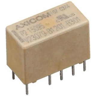 TE Connectivity PCB Signal Relay 5V DC Coil, DPDT, 2A Gold Plated Contacts, V23079-B1201-B301