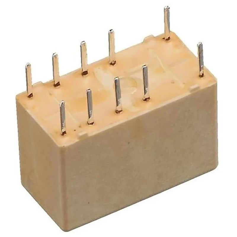TE Connectivity PCB Signal Relay 5V DC Coil, DPDT, 2A Gold Plated Contacts, V23079-B1201-B301