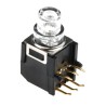 C & K  Illuminated Tactile Switch, Green Button, SPDT, 100mA, 32V DC, 4mm Actuator, IP40