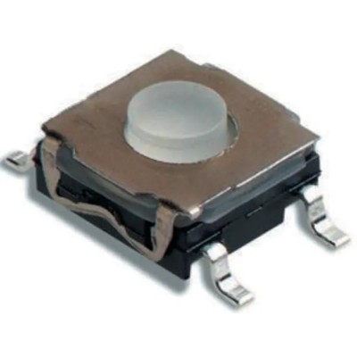 C & K IP67 White Tactile Switch Button 0.9 mm SPST 50mA 32V DC Surface Mount KSC222G LFS