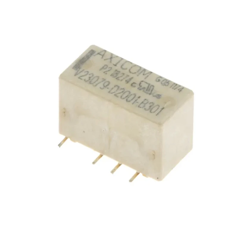 TE Connectivity Axicom P2 Surface Signal Relay 5V DC Coil 2A DPDT Surface Mount Gold Contacts V23079-D2001-B301