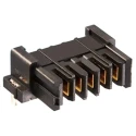 Hirose FunctionMAX Series Right Angle Through Hole PCB Socket, 2 Contact, 2 Row, 7.62mm Pitch, 17A, Solder, Polyamide FX30B
