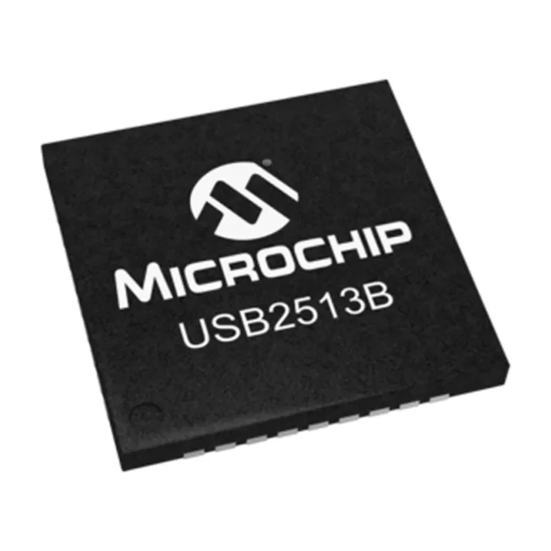 Microchip USB2513B-I/M2 USB 2.0 Controller IC, 3-Channel, 4.6V Max, 3.3V Min, 36-Pin SQFN